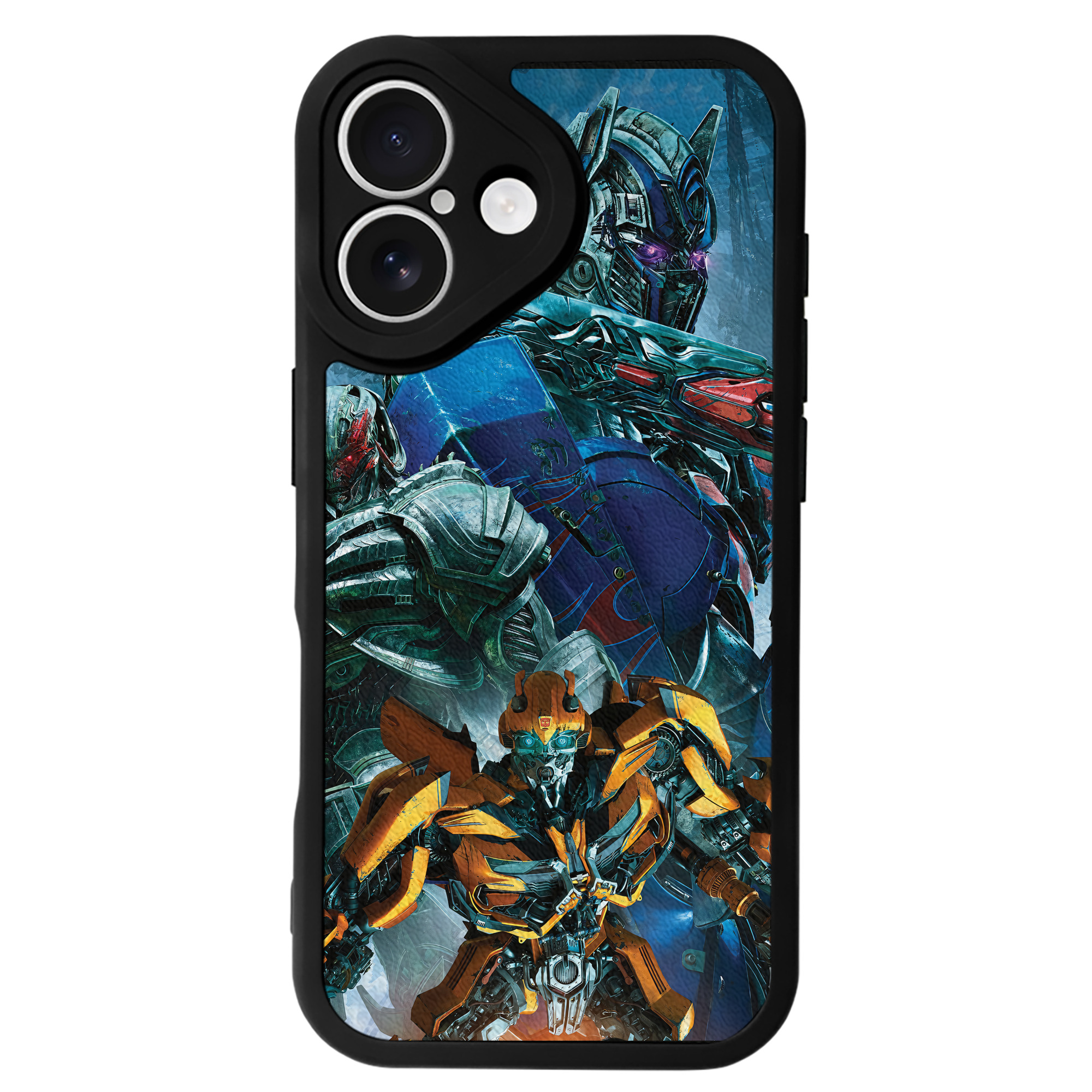 （画像用） Transformers トランスフォーマー 【iPhone 16シリーズ対応】シリコンスマホケース（レザー調） 材質：シリコン
